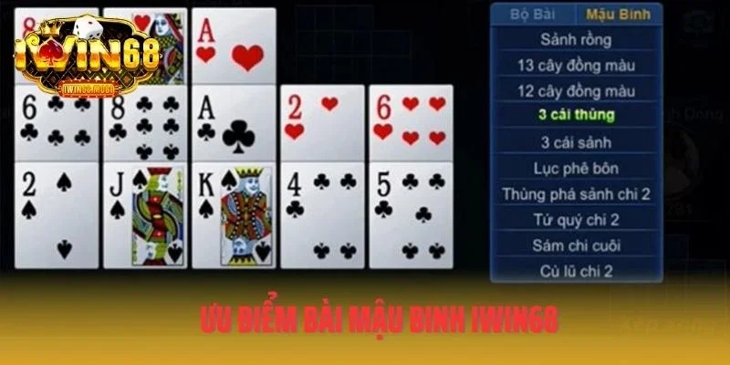 Ưu điểm bài mậu binh IWIN68