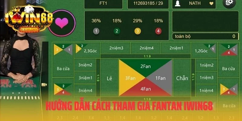 Hướng dẫn cách tham gia Fantan IWIN68
